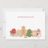 Koekje en cacao | Vrolijk kerstfeest Feestdagenkaart (Achterkant)