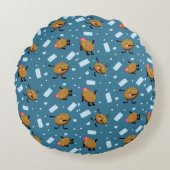 Koekje en melk rond kussen (Voorkant)