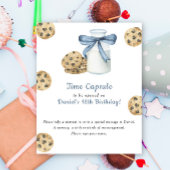 koekje en melk Time Capsule 1e verjaardag Poster