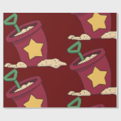 Koekje en schouderpapier voor de mantel cadeaupapier (Vlak)