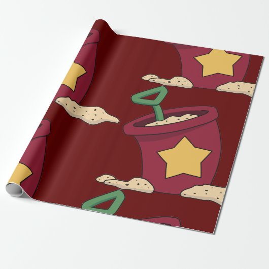 Koekje en schouderpapier voor de mantel cadeaupapier (Uitgerold)