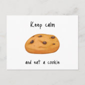 Koekje met chocolade-chips briefkaart (Voorkant)