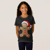 Koekje met kerstman Pet Christus T-shirt (Voorkant volledig)