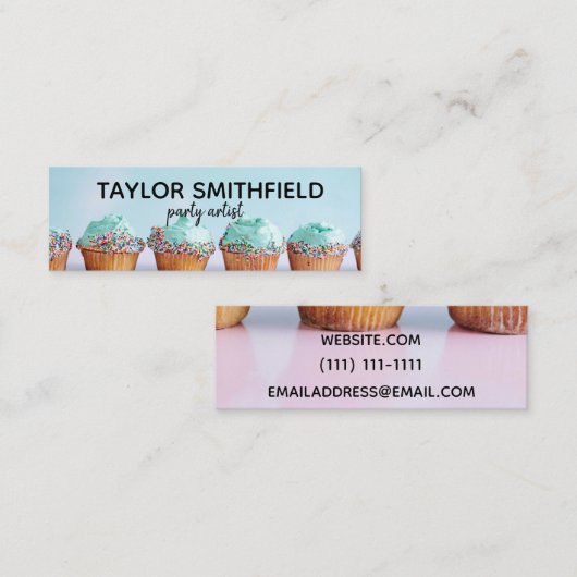 koekje mini visitekaartje (Voorkant / Achterkant)