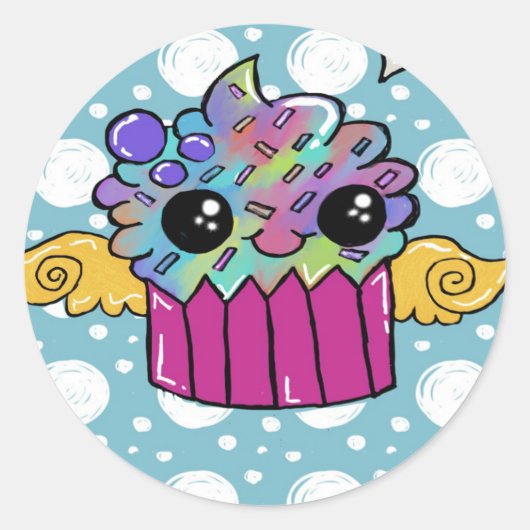 koekje ronde sticker (Voorkant)