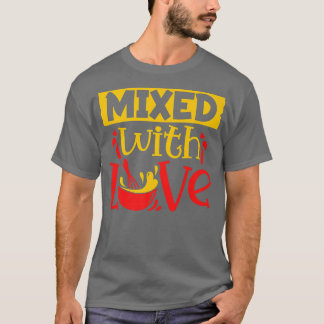 Koekje vermengd met liefdesgebak gebakken brood t-shirt