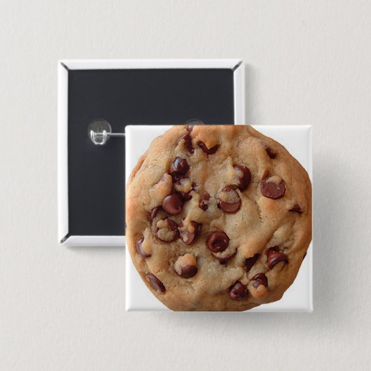 Koekje Vierkante Button 5,1 Cm (Voorkant /achterkant)