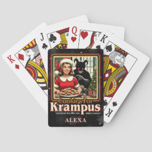 Koekje Voor Krampus Prettig Krampus Kerstmis Horro Pokerkaarten