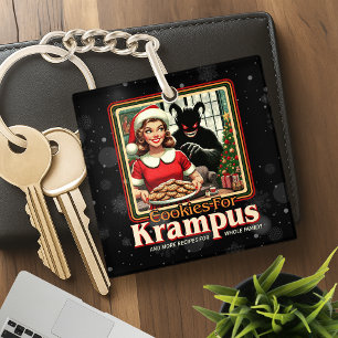 Koekje voor Krampus Prettig Krampus Kerstmis Horro Sleutelhanger