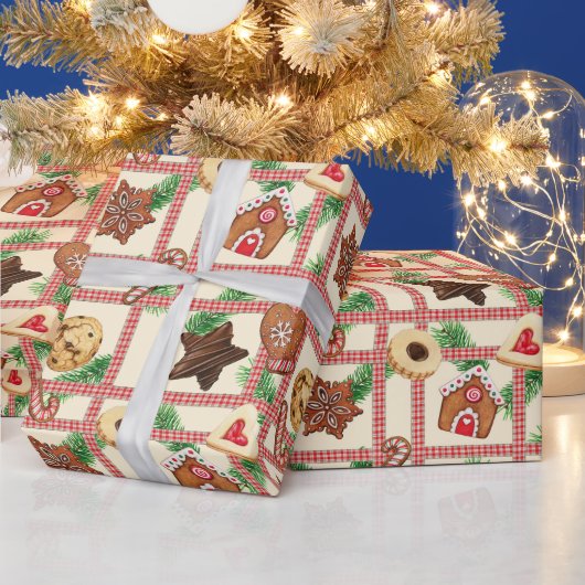 Koekje Wrap Cadeaupapier (Feestdagen)