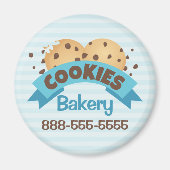 koekjes bakkerij cirkel magneet (Voorkant)