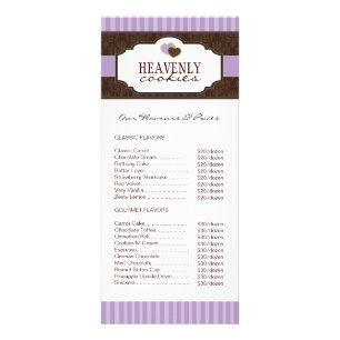 Koekjes/Bakkerij-rackkaart Reclamekaart