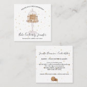 Koekjes Bakkerij Vierkante Visitekaartje (Voorkant / Achterkant)