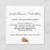 Koekjes Bakkerij Vierkante Visitekaartje (Achterkant)