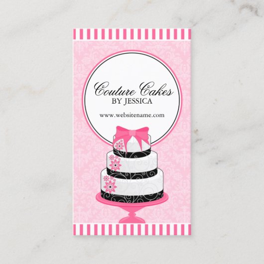 Koekjes Bakkerroze Visitekaartje (Voorkant)