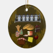 Koekjes behandelen keukenornament keramisch ornament (Links)