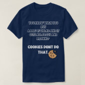 Koekjes beter dan salade t-shirt (Design voorkant)