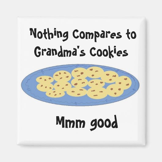 Koekjes bij oma thuis magneet (Voorkant)