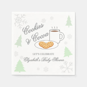 Koekjes & Cacao Baby Shower Servet