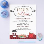 KOEKJES & COCOLA Kerstfeest Partyevenement Flyer (Enkel)