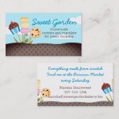 Koekjes cupcake tuin bakkerij visitekaartje (Voorkant / Achterkant)