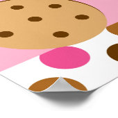 Koekjes en Baby shower-bannerbord Poster (Hoek)