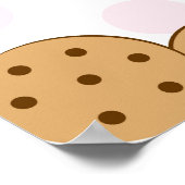 Koekjes en Baby shower-bannerbord Poster (Hoek)