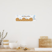Koekjes en Baby shower-bannerbord Poster (Keuken)