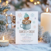 Koekjes en Baby shower van coaca Winter Boy Kaart