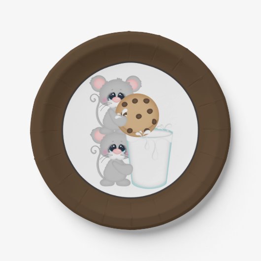 Koekjes en bord van melkmuizen (Voorkant)