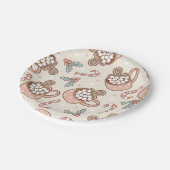 Koekjes en cacao Birthday Papieren Bordje (Gekanteld)