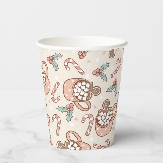 Koekjes en cacao Birthday Party Papieren Bekers (Achterkant)