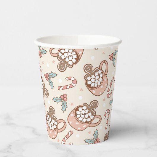Koekjes en cacao Birthday Party Papieren Bekers (Links)