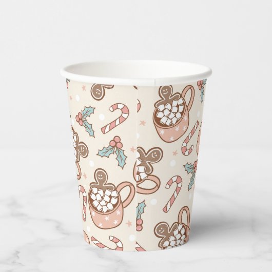 Koekjes en cacao Birthday Party Papieren Bekers (Rechts)