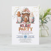 Koekjes en cacao-feestdag kaart (Staand voorkant)