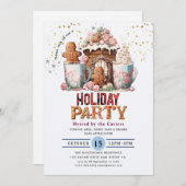 Koekjes en cacao-feestdag kaart (Voorkant / Achterkant)