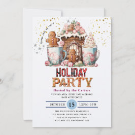 Koekjes en cacao-feestdag kaart