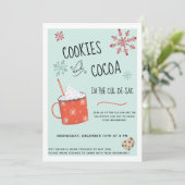 Koekjes en cacao-feestdag kaart (Staand voorkant)