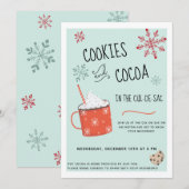 Koekjes en cacao-feestdag kaart (Voorkant / Achterkant)