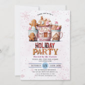 Koekjes en cacao-feestdag kaart (Voorkant)