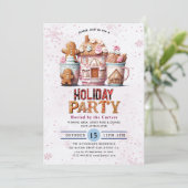 Koekjes en cacao-feestdag kaart (Staand voorkant)