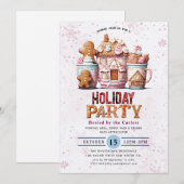 Koekjes en cacao-feestdag kaart (Voorkant / Achterkant)