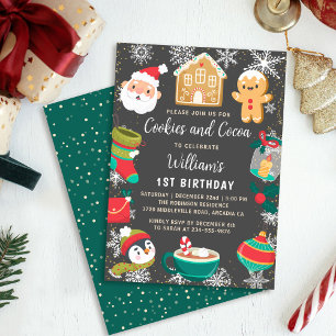 Koekjes en cacao Gingerbrood Decorting Party Kaart