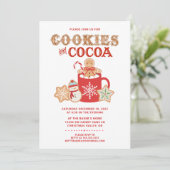 Koekjes en cacao | Gingerbrood | partijuitnodiging Kaart (Staand voorkant)