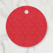 Koekjes en cacao Hete chocolade Rode Mok op zaterd Bedankjes Labels (Achterkant)