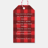 Koekjes en cacao kerstcadeautjes cadeaulabel (Achterkant)