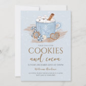 Koekjes en Cacao Kerstfeest Kaart (Voorkant)