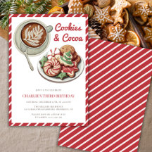 Koekjes en cacao rode kerstverjaardag