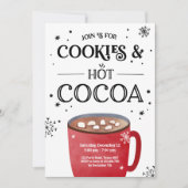 Koekjes en Cacao Vakantie Kerst Warme chocolade Kaart (Voorkant)