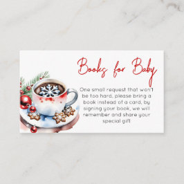 Koekjes en cacao winter Kerstboek aanvraag Informatiekaartje